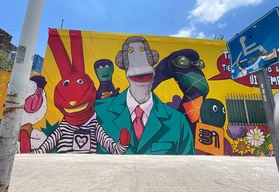 VIDEO. As&iacute; es el Mural de 31 Minutos en el Centro de Culiac&aacute;n