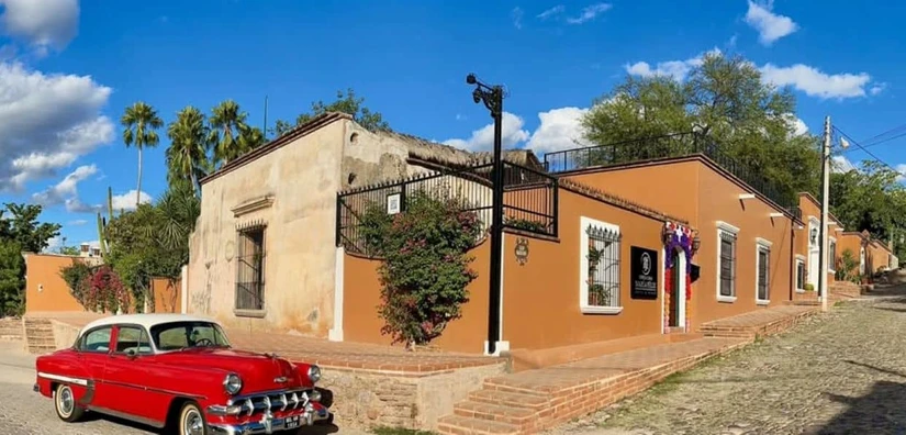 La casa donde nació María Félix ahora es un hotel, ubicado en Álamos, Sonora. Foto: Cortesía