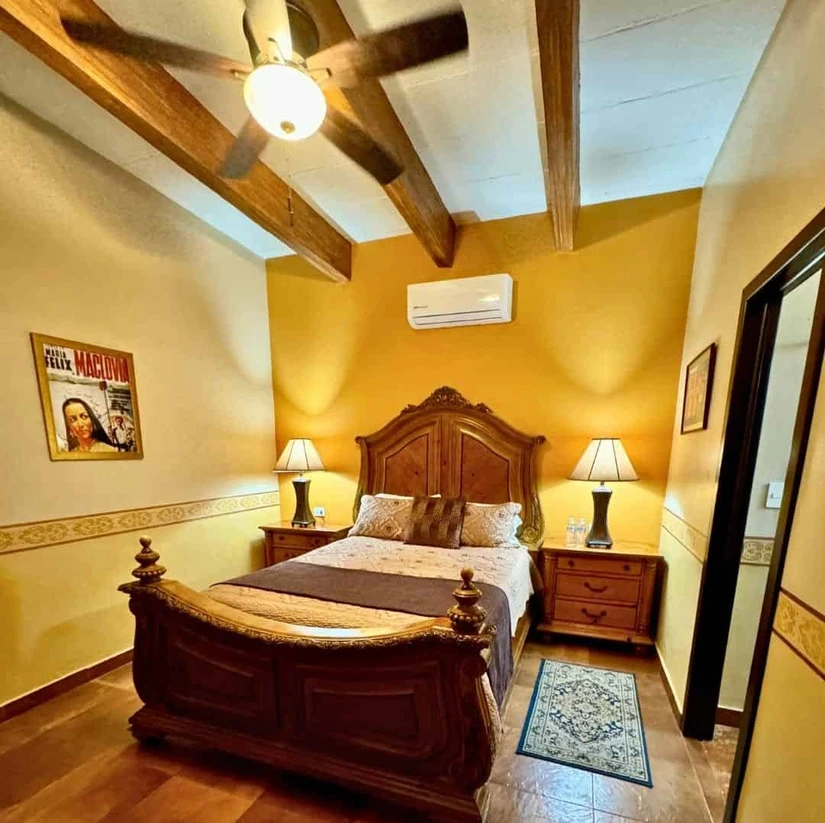 Las habitaciones del hotel rinden tributo a María Félix. Foto: Cortesía