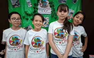 Niñas y niños de la Primaria Antonio Orozco en Culiacán convierten el reciclaje en arte y orgullo sinaloense