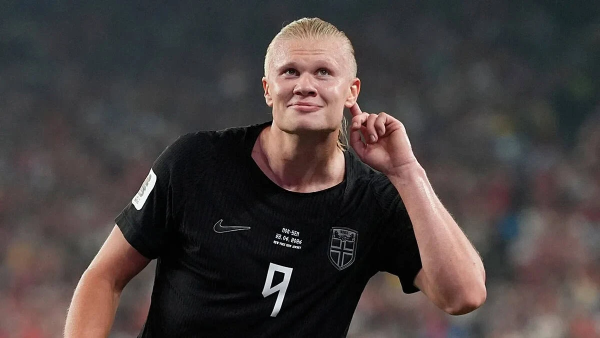 Erling Haaland tiene cuatro anotaciones tras dos victorias de Noruega. Foto: Cortesía