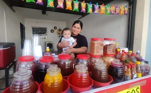 Paulina, una joven madre impulsa su negocio desde la colonia San Luis entre raspados y sonrisas