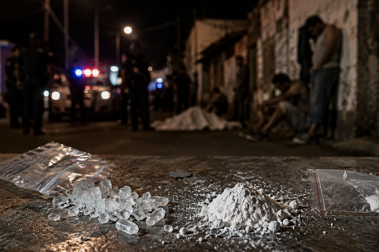 Autoridades y especialistas advierten sobre los riesgos del consumo de drogas sintéticas como el cristal y la cocaína, asociadas a daños severos en la salud y a contextos de violencia.