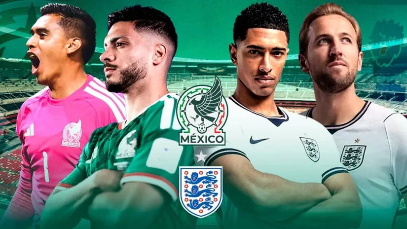 México se enfrenta a Inglaterra. Foto: Cortesía