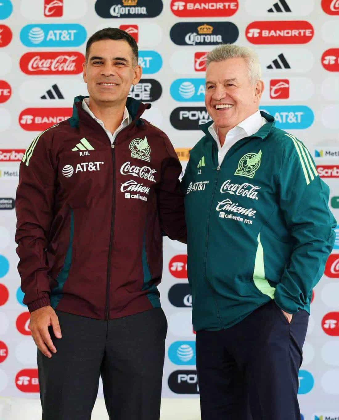 Javier Aguirre y Rafa Márquez.
