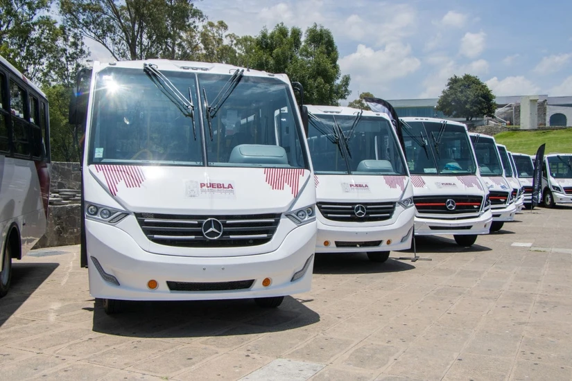 Renuevan el transporte público en Puebla. Foto: Cortesía