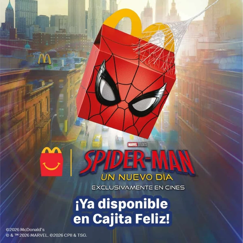 Cajita Feliz de Spider-Man en McDonald's. Foto: Cortesía