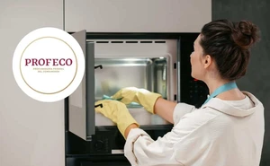 ¿Cómo se debe limpiar el microondas según la Profeco?