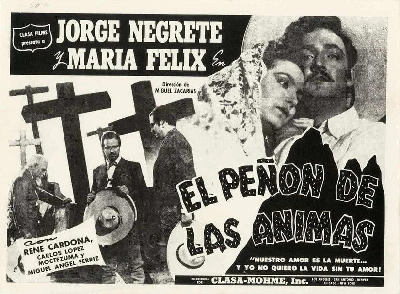 En la película El peñón de las ánimas trabajaron juntos María Félix y Jorge Negrete. Foto: Cortesía