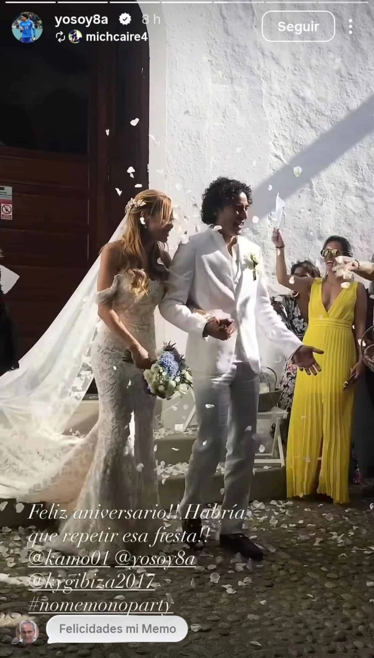 Guillermo Ochoa está de aniversario de bodas. Foto: Captura de pantalla