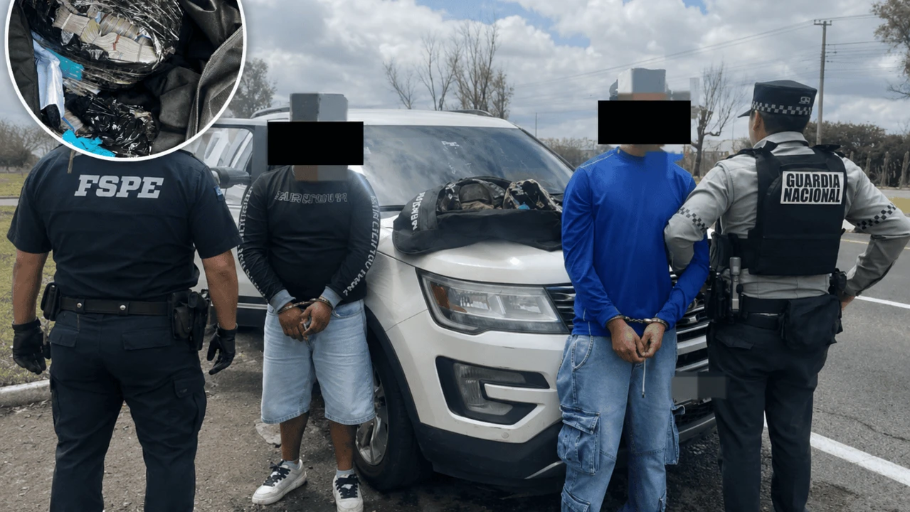 Guanajuato intensifica vigilancia en carreteras; operativo deja decomiso millonario y dos detenidos.