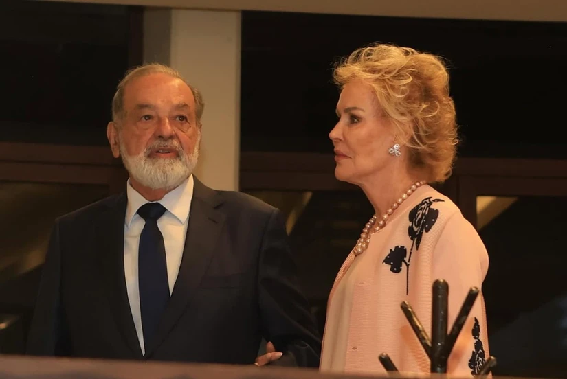 Carlos Slim y Mercedes Sánchez Navarro. Foto: Quién