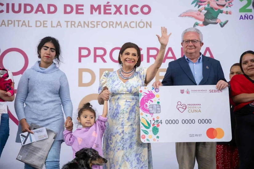 Programa Desde la Cuna en la Ciudad de México brinda apoyo de 1200 pesos. Foto: Cortesúa