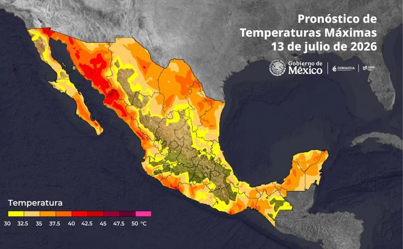 Baja California está entre las regiones del país con temperaturas más altas. Imagen: Conagua