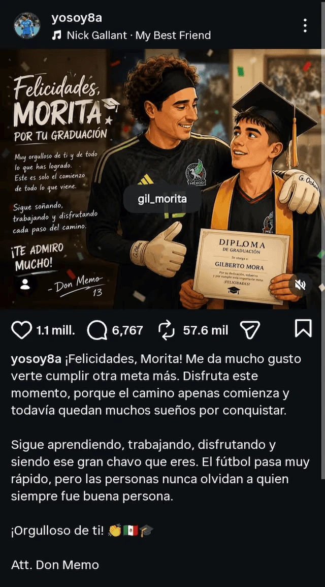 Mora representa la nueva generación que suplanta a figuras como Ochoa. Foto: Cortesía