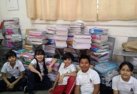 Alumnos de primaria en el fraccionamiento Los &Aacute;ngeles apoyan a ni&ntilde;os de Casa Valentina en Culiac&aacute;n