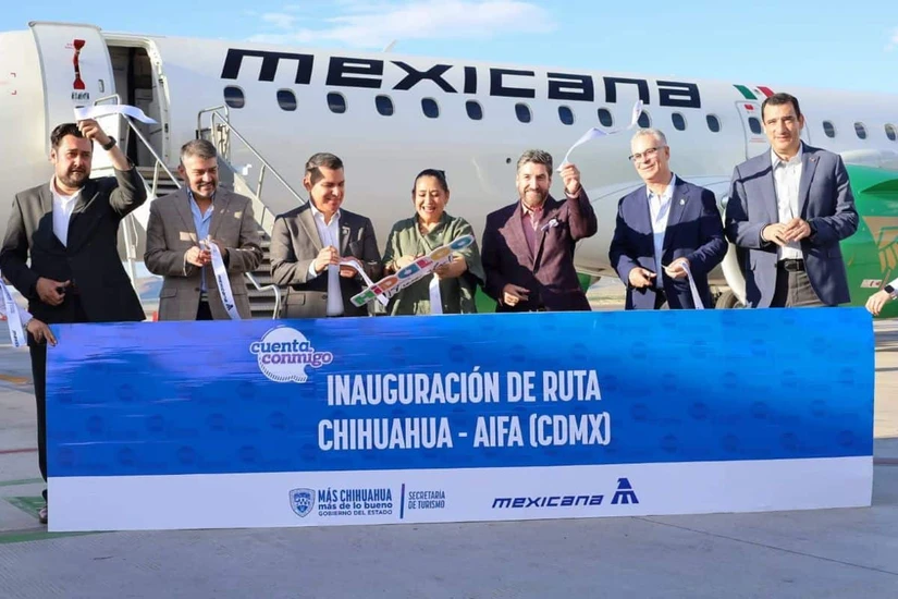 Inicia operaciones la ruta Chihuahua-AIFA. Foto: Cortesía