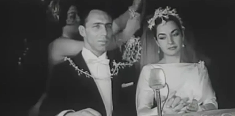Boda de Elsa Aguirre con Armando Rodríguez Morado.