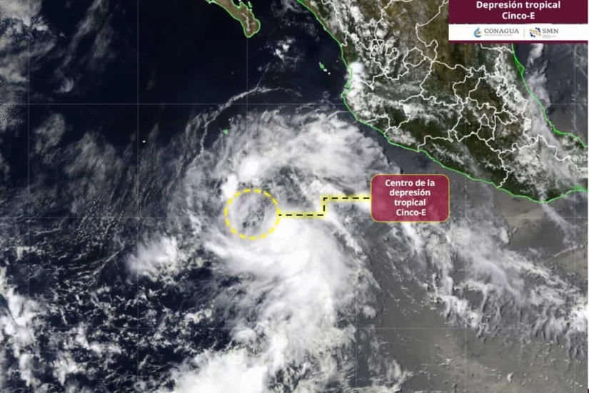 Elida está por formarse frente a las costas mexicanas del Pacífico. Imagen: Conagua
