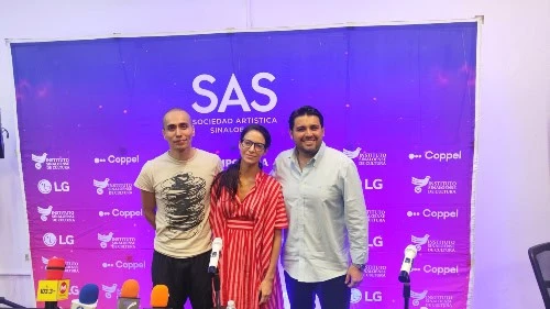Francisco Córdova, Itzel Schnaas y Alejandro Llausás fueron los encargados de dar los detalles sobre esta obra que será presentada durante hoy 16 de julio y mañana 17 de julio en el Teatro Pablo de Villavicencio.