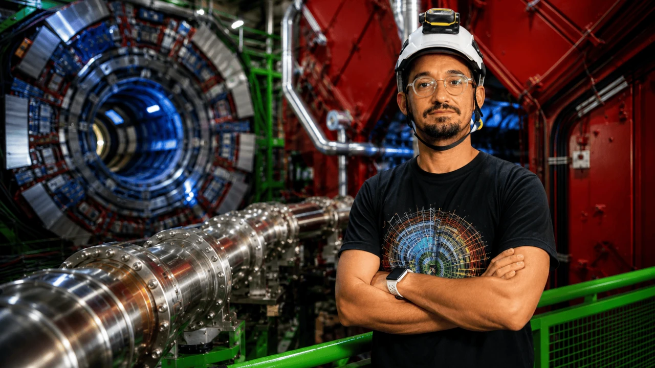La pasión por la ciencia llevó al profesor de la UAS, Juan Manuel Mejía Camacho, a colaborar en el CERN, demostrando que los sueños nacidos en Sinaloa también pueden transformar el conocimiento del mundo. Foto: UAS