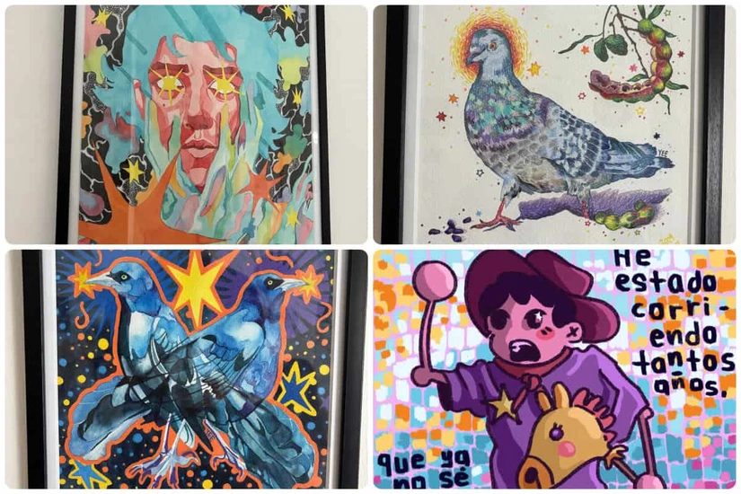 Rodeado de una familia creativa, descubrió desde la infancia su pasión por el dibujo y las artes, camino que le llevó a estudiar la Licenciatura en Artes Visuales de la UAS. Estas son algunas de sus creaciones.