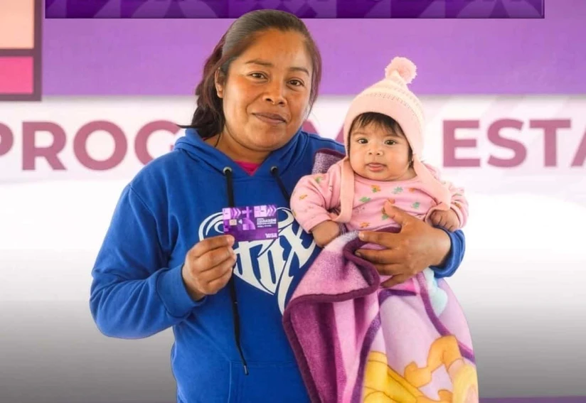 Tarjeta Violeta en Baja California entrega un apoyo de 2 mil 600 pesos cada dos meses. Foto: Cortesía