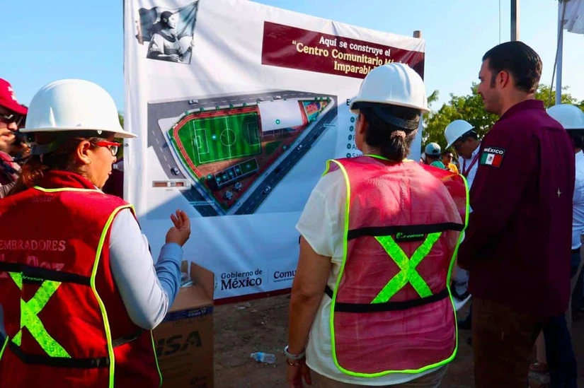 El proyecto del Centro Comunitario México Imparable contempla áreas para el deporte y la cultura