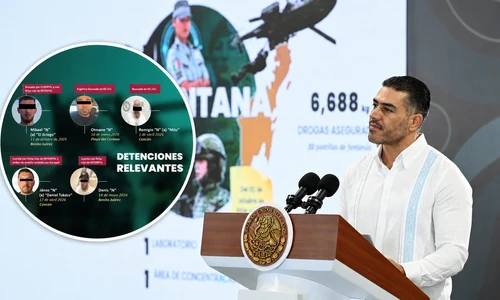 Harfuch revela cómo el Gabinete de Seguridad golpeó al crimen en Quintana Roo con miles de detenciones y decomisos