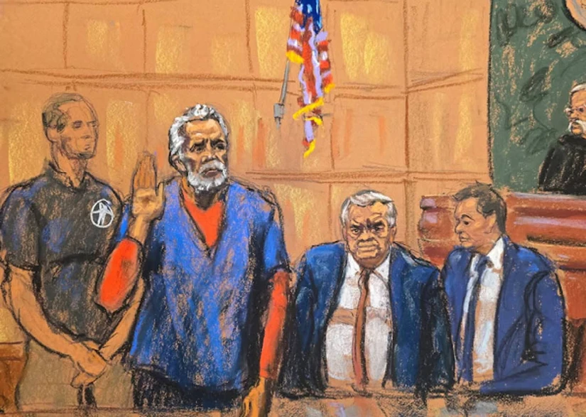 El Mayo Zambada durante su juicio en EE.UU.