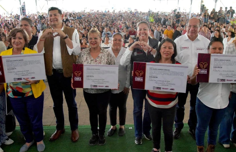 Impulsan 508 proyectos de Obra Comunitaria en Puebla. Foto: Cortesía