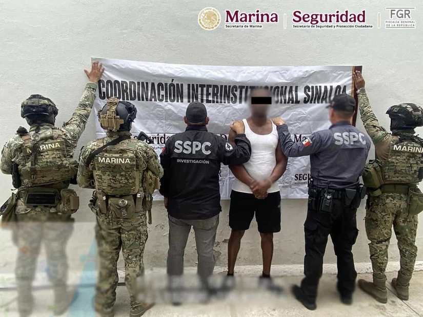 Un operativo entre México y Estados Unidos culminó con la captura de un presunto narcotraficante en Mazatlán
