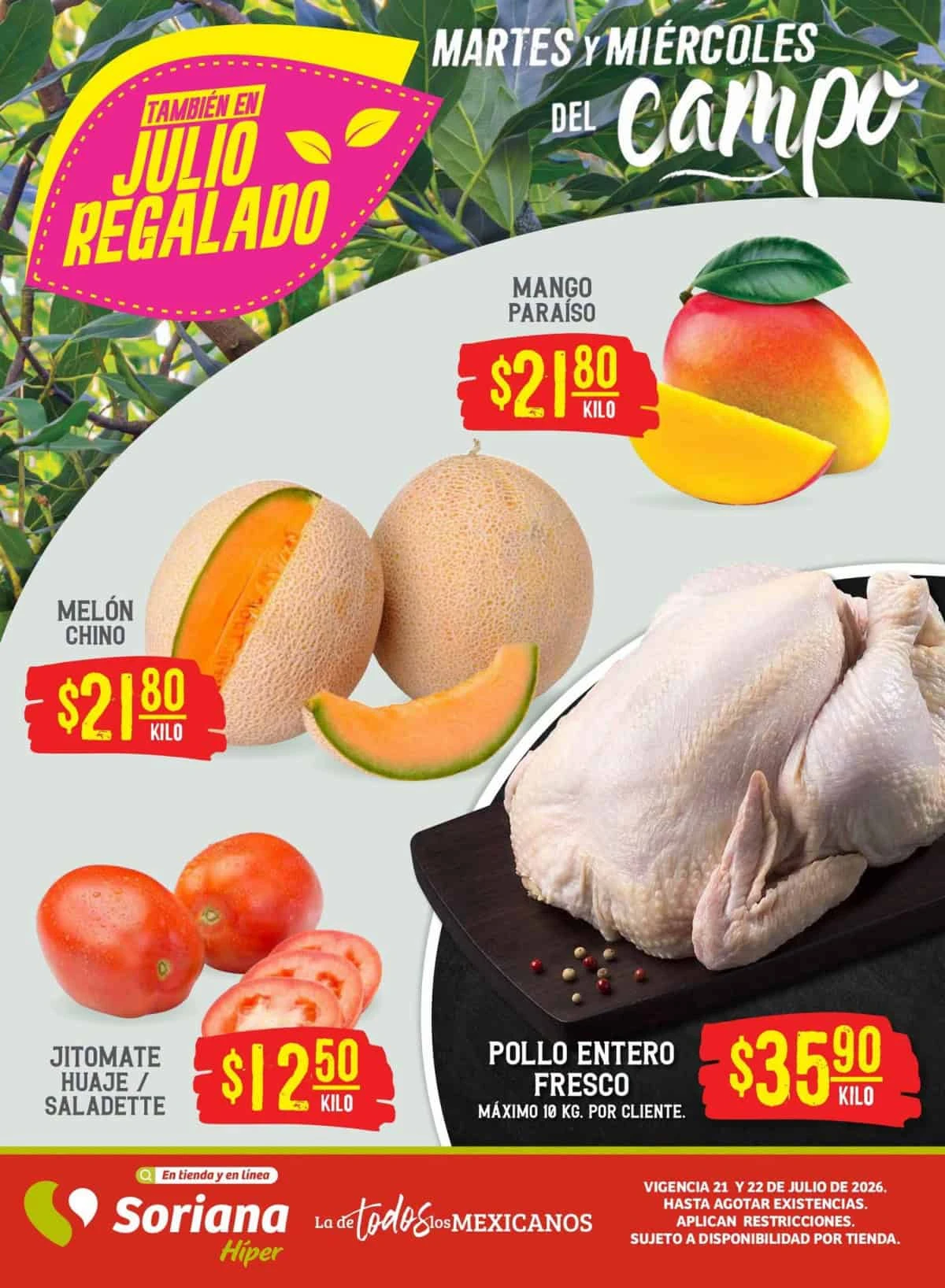 Soriana trae para ti nuevas ofertas en productos frescos. Imagen: Cortesía