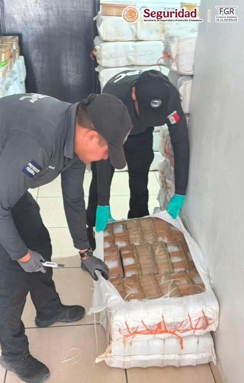 Una inspección de rutina terminó con el aseguramiento de un enorme cargamento de metanfetamina