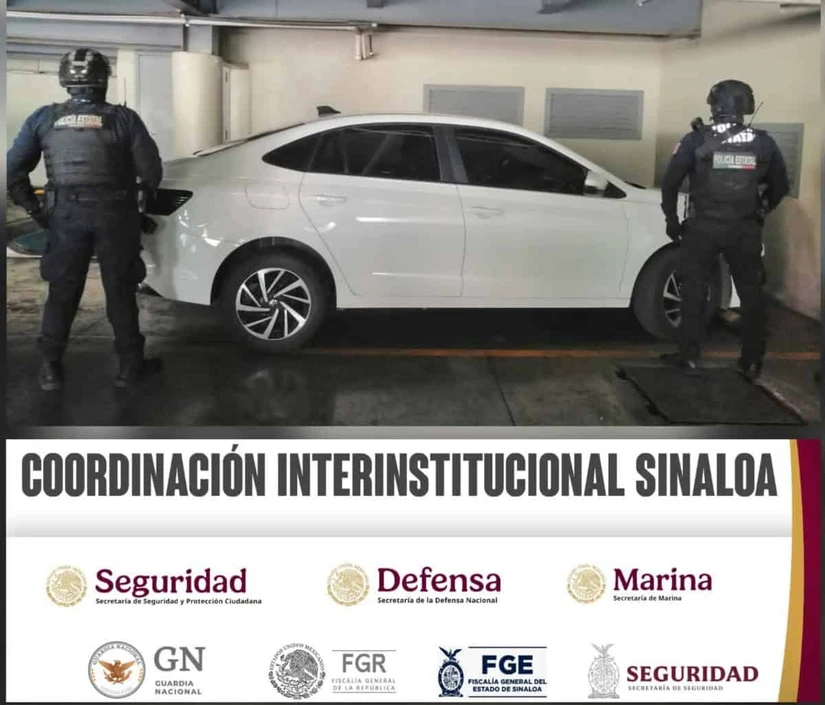 Recuperan auto con reporte de robo en Culiacán.