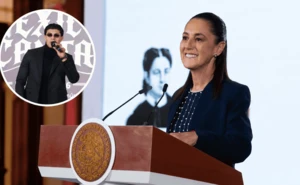 El Bogueto llega a La Mañanera y Sheinbaum lanza un mensaje sobre la música que escuchan los jóvenes