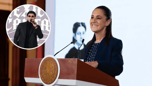 El Bogueto llega a La Mañanera y Sheinbaum lanza un mensaje sobre la música que escuchan los jóvenes