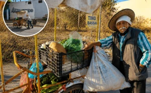 A sus 98 años, Don Alfonso vende frutas y verduras por las calles de Culiacán