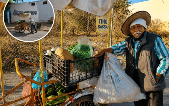 A sus 98 a&ntilde;os, Don Alfonso vende frutas y verduras por las calles de Culiac&aacute;n