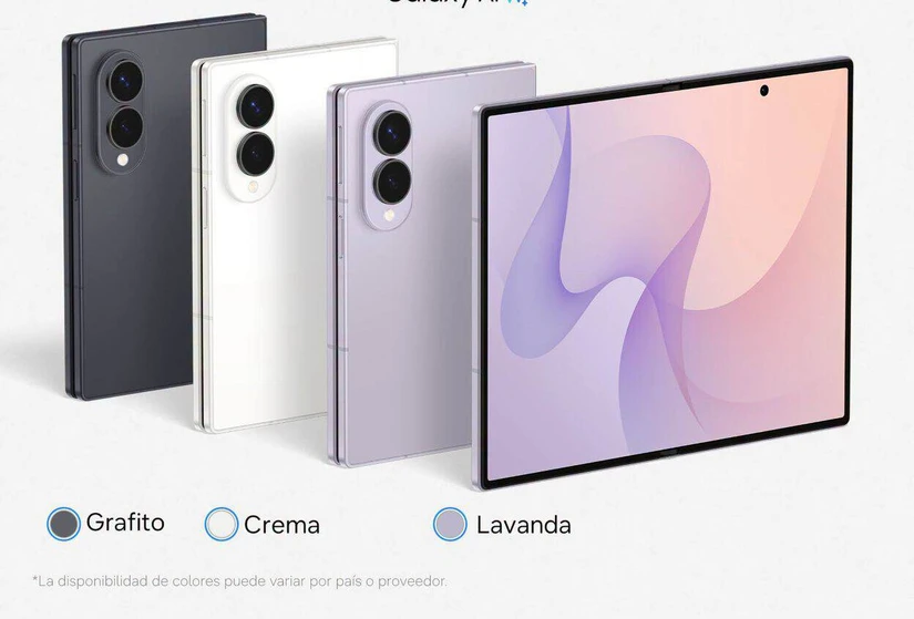 El Samsung Galaxy Z Fold8 llega con una cámara principal y una ultra gran angular de 50 MP. Foto: Cortesía