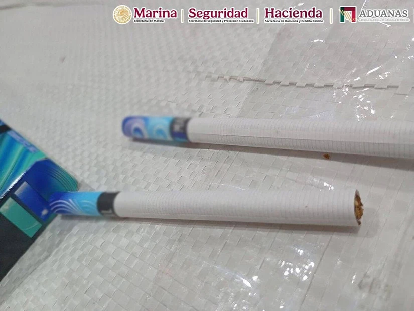 Marina y ANAM detectan cargamento de 236 mil cigarrillos presuntamente apócrifos en el AICM