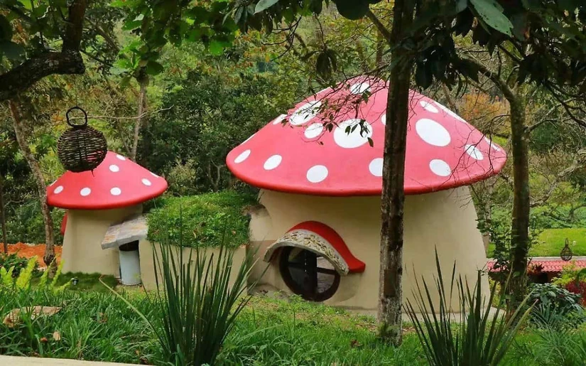 La Aldea de los Pitufos es otro de los hoteles favoritos de quienes visitan Xilitla. Foto: Cortesía