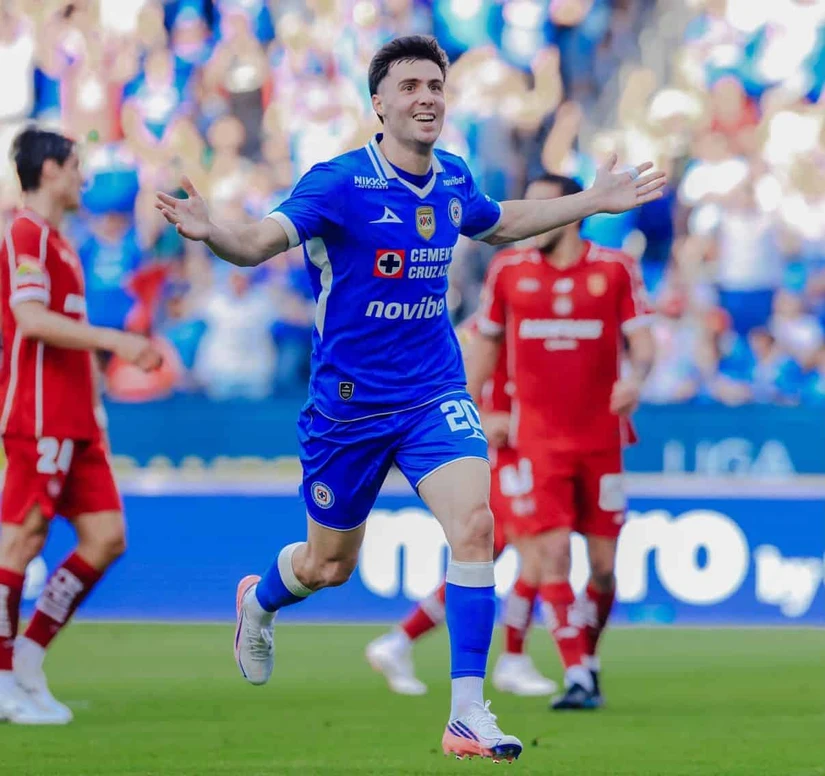 Cruz Azul le ganó al Toluca con un marcador de 3-1. Foto: Cortesía