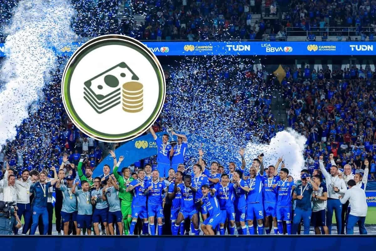 Los premios que ganó Cruz Azul en Campeón de Campeones. Foto: Cortesía