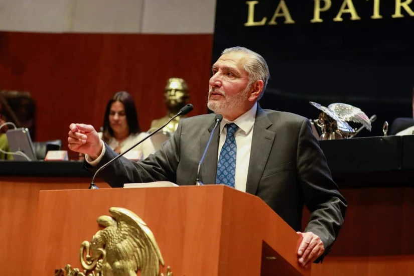 Hasta hace unos meses, Adán Augusto coordinaba la bancada de Morena en el Senado. Foto: Cortesía