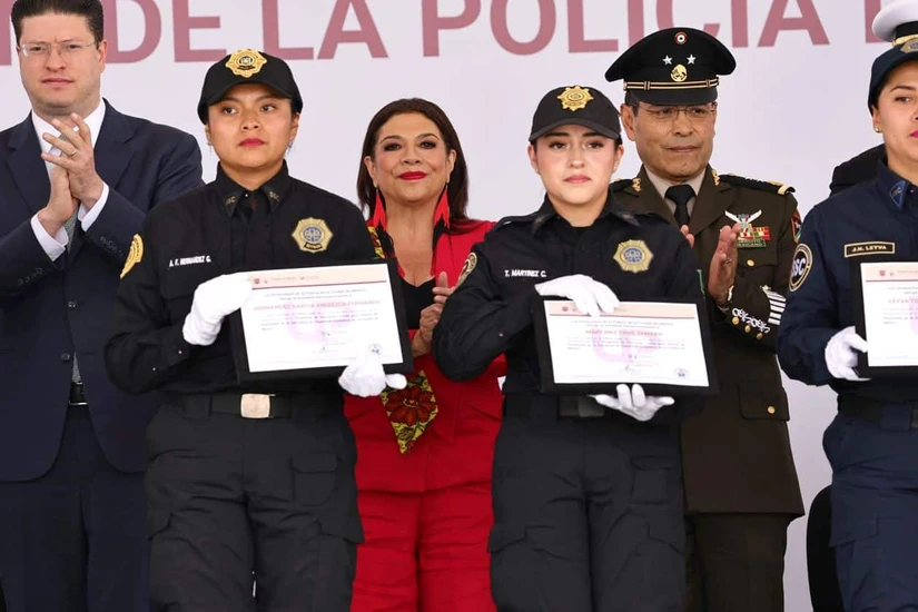 La CDMX cuenta con 426 nuevos policías. Foto: Cortesía
