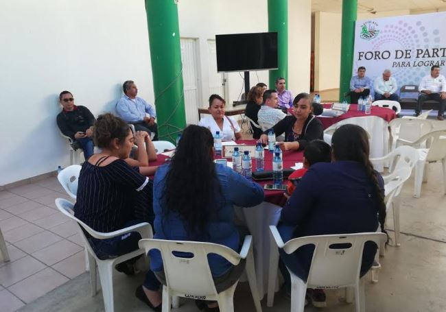 foro de participación ciudadana en Villa Juárez