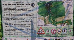 Cascadas de San Antonio advertencias