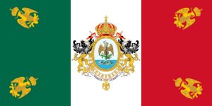 Bndera de México durante el Imperio de Maximiliano