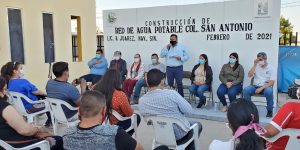Introducen agua potable a colonia San Antonio de Villa Juárez